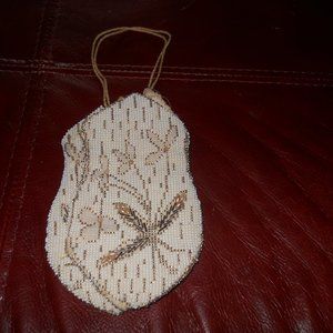 Vintage Beaded Evening Bag, About 4 1/2" W by 8" H
